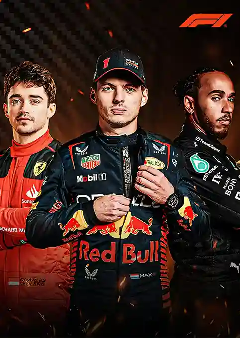 Formula 1 race weekends (Practice, qualifying and grand prix sessions worldwide.) — illustrative IPTV artwork, available through an IPTV subscription