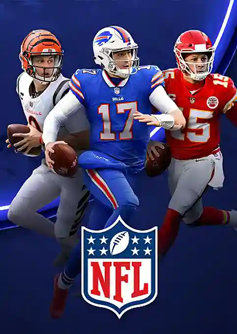NFL Sunday (Regular season, playoffs and the Super Bowl, streamed on the device you already own.) — illustrative IPTV artwork, available through an IPTV subscription
